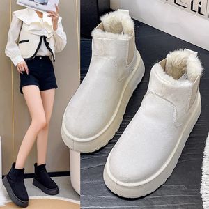 Boots Winter Women Snow Plush Warm Non Slip Waterproof Ladies Flats Sneakers Casual on Female Ankle Botas Mujer 231026