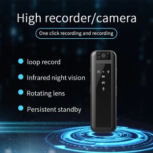 Мини-камеры 1080p мини DV камера высокой четкости инфракрасное ночное видение небольшой рекордер для правоохранительных органов портативный спорт на открытом воздухе 231025