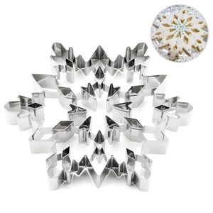 Bathroom Shelves 3D Snowflake Cookie Cake Baking Mold Stainless Steel Multipurpose Durable Kitchen Tool 231026