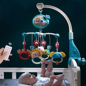 Mobiles# Baby Crib Mobile Rattles Toys Remote Control Star Projection Timing born Bed Bell Toddler Carousel Musical Toy 012M Gifts 231026