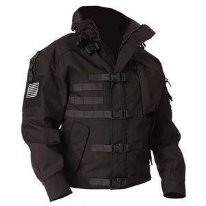 Men's Jackets High Quality Military Tactical Jacket Men Waterproof Wear-resistant Multi-pocket Bomber Jackets Outdoor Hiking Windproof Coat 231026