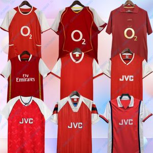 Retro SOCCER JERSEY HIGHBURY HOME FOOTBALL SHIRT PIRES HENRY REYES 02 03 05 06 98 99 BERGKAMP 94 95 ADAMS Persie 96 97 Galla 86 87 89 WRIGHT jerseys