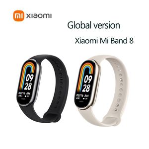 Global version Xiaomi Mi Band 8 Blood Oxygen AMOLED Screen Fitness Bracelet Miband8 Fitness Traker Heart Rate Monitor Smart Band