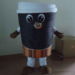 High quality coffee cup Mascot Costume Halloween Christmas Fancy Party Dress Cartoon Character Suit Carnival Unisex Adults Outfit245B