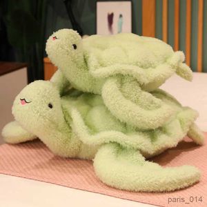 Dolgulu peluş hayvanlar sevimli yeşil kaplumbağa peluş oyuncak doldurulmuş hayvan deniz kaplumbağı peluş bebekler yumuşak çocuk oyuncaklar çocuklar için hediyeler kız
