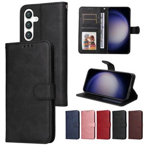 Wallet Bag Flip Leather Cases Photo Frame Card Slot TPU Stand Cover Free Strap For Samsung S24 Ultra Plus S23 FE A15 A05 A05S A14 A24 A34 A54 A04E A13 A33 A53 M14 M34 M54