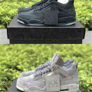 4S OG Shoes Release Air Authentic 4 KAWS Cool Grey Black XX Glow In The Dark 4S Мужские баскетбольные кроссовки Кроссовки Спортивные оригинальные