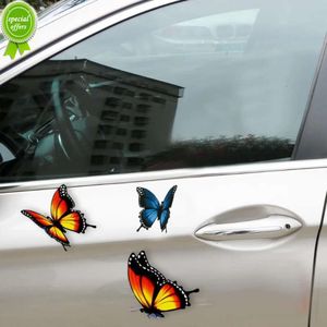 Yeni Kelebek Desen Karikatür Araba Sticker Otomatik Motosiklet Kapısı Pencere Tampon Dekor Çıkartma Çıkartma Evrensel Araba Stil Aksesuarları