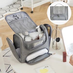 Cosmetic Bags Cases Waterproof Men Hanging Cosmetic Bag Travel Organizer Makeup Bag for Women Necessaries Make Up Case Wet and Dry Wash Toiletry Bag 231026