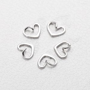 Pendants TU HE Real 925 Sterling Silver Simplicity Heart-shaped Chain Necklace Birthday Gifts For Ladies Fashion Jewelry