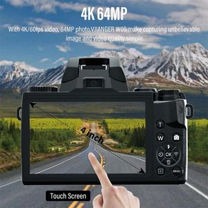 16x Zoom 64MP DSLR Kamera ile Çarpıcı Fotoğraflar ve Videolar Yakalayın - 4K 60FPS Video, Otomatik Odak, 40 inç dokunmatik ekran - Fotoğraf meraklıları için mükemmel