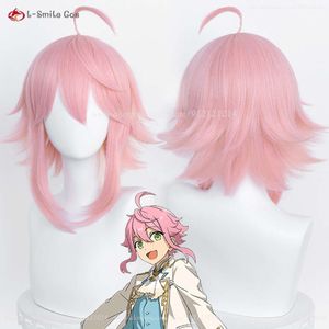 Catsuit kostümleri cosply peruk oyun topluluk yıldızları es cosplay tori himemiya perukları 40cm pembe sevimli saça dayanıklı anime peruklar+peruk kapağı