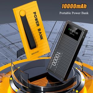 Güç Bankası 10000mAH Taşınabilir Şarj Cihazı Harici Pil Paketi İPhone 11 için Powerbank 11 Xiaomi Samsung Hızlı Şarj Çift USB Çıkışı