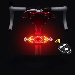 Велосипедные фонари Задний фонарь, интеллектуальный велосипедный беспроводной пульт дистанционного управления, указатель поворота, светодиодный задний фонарь для велосипеда, простая установка, персональные аксессуары для велосипеда, новый 231027