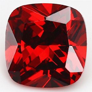 Gevşek Elmaslar Isıtılmamış 7 15 CTS Doğal Taş Kırmızı Ruby 10x10mm Kare Kesim Gem Sri Lanka VVS 230103265D