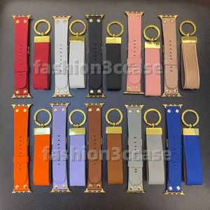 Moda L Çiçek Tasarımcı Kayışları Apple Watch Band 41mm 42mm 40mm 44mm İzle 7 6 Bantlar Silika Jel Kayış Bilezik Mektup Basılı Saat Bandı