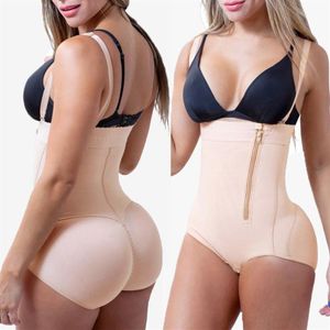 Artı boyutu lateks seksi kadınlar vücut şekillendirici post liposuction kuş klips ve fermuarlı bodysuit yeleği bel şekillendiricisi reductoras shapewear2642