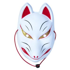 Аксессуары для костюмов Маскарадные маски Кабуки Японский карнавал Кицунэ Fl Face Fox Halloween Ers Drop Delivery Apparel Co Dhyuz