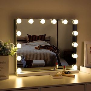 Lampadine per specchio per trucco a LED Luci per trucco per specchio USB 12V Hollywood Bagno Toletta Illuminazione Lampada da parete a LED dimmerabile