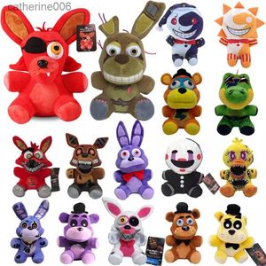 Doldurulmuş Peluş Hayvanlar 20cm FNAF Peluş Oyuncaklar Kawaii Freddys Hayvan Foxy Bonnie Bear Ribbit Stokta Peluş Peluş Oyuncaklar Kidsl231027