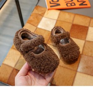 Bot bebek kış pamuk ayakkabıları bebek kız ev yün ayakkabıları peluş bebek ilk adım sıcak ve rahat ayakkabılar yürümeye başlayan çocuk 231027