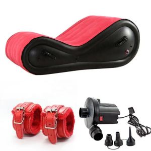 Camp Furniture Modern Inflatable Air Sofa For Adult Couple Love Game Chair With 4 Handcuffs Beach Garden Outdoor Foldable ZZ