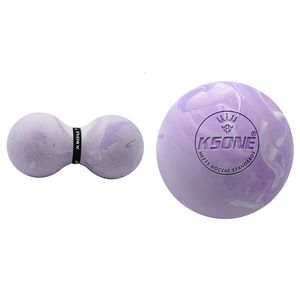 Balles de yoga KSONE Lacrosse Massage BallPortable Fitness Ball 1 Soulagement musculaire Forme d'arachide 6 231027
