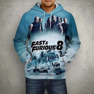 Erkek Hoodies Racing Araba Filmi Hızlı Öfkeli Erkekler Kadın Çocuklar 3D Baskı Kapşonlu Sweatshirts Cool Boy Sokak Giyim Külkü Ceket