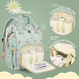 Diaper Bags Backpack Large Capacity Baby Bag MultiFunction Travel Nappy Nursing Waterproof Fashion Mummy 231026