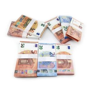 Prop Money kopya 10 20 50 100 200 500 Parti Sahte Para Notları Sahte kütük Euro Oyun Toplama Hediyeleri