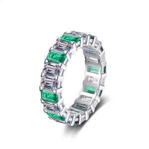 Оптовая торговля фабрики ювелирные изделия полный круг серебро 925 Муассанит обручальное кольцо