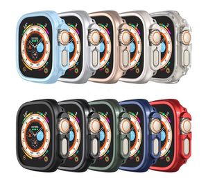 Smart Watches Wearable Case For Apple Watch Ultra 49mm Slim PC Shockproof Bumper Cover Skin