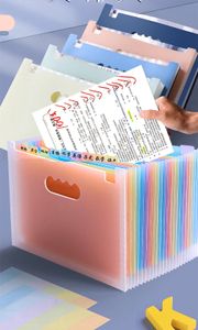 Filing Supplies 1pc A4 Letter Rainbow Multi Layer Vertical Storage File Holder 25 Layers Store 2000 Sheets for School Office Paper Storage 231027
