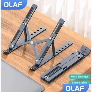 Tablet PC Stand Tablet PC Taşınabilir Dizüstü Bilgisayar Stand Katlanabilir Defter Destek Destek Book Pro Tutucu Ayarlanabilir Braket Bilgisayar Dro Otfmg