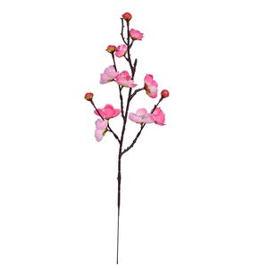 Sıcak satış kısa erik çiçeği çiçek şubesi yapay ipek çiçekler wintersweet erik çiçeği pembe şeftali erik Noel ev bahçe dekorasyon