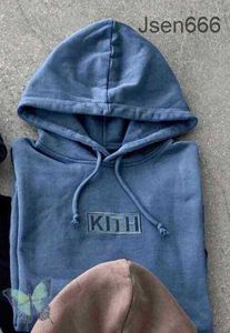 Kith Hoodie Stickerei Kith Hoodie Sweatshirts Männer Frauen Box Kapuzenpullover Qualität innen Tag Q3EL