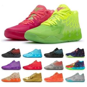 With Box 2023 MB.01 LaMelo Ball MB-1 Men Women Basketball Shoe Green Black Red BLue Rick Trainer Breathable Comfortable Sport Sneakers LaMe