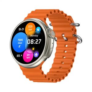 Z78 Ultra Smart Watch NFC ricarica wireless Smartwatch schermo rotondo da 1,52 pollici Gioco AI Assistente vocale Orologi sportivi con frequenza cardiaca