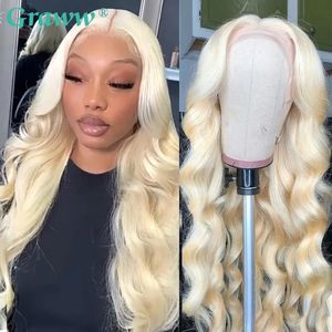 Synthetic Wigs Blonde Body Wave Lace Front Wig HD Transparent 13x4 13x6 Human Hair 613 Glueless Pre Plucked Full Frontal For Women 231027