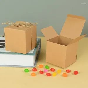 Подарочная упаковка, 10 шт., белая картонная коробка, сделай сам, для мыла, печенья, упаковка ювелирных изделий, конфеты, выпечка тортов, крафт-бумага