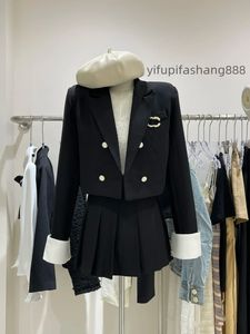Kanal Top Kadın Ceketleri Orijinal Standart Tasarımcı Lüks Gece Dış Giyim Dış Giyim Kırmatı Giyim Kat Hardian Sonbahar Kış Ceket Kadınlar Uzun Kollu Küçük Takım