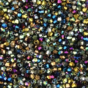 3mm 200pcs aaa bicone Avusturya kristalleri gevşek boncuklar top besleme yüzeyi renk kaplama bilezik takılar yapım diy moda mücevherler 3mm bicone kristal