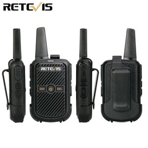 Walkie Talkie Mini Retevis 4 PCS RT15 İki yönlü Radyo Taşınabilir Communicator El Hunting 231030 için Walkietalkies