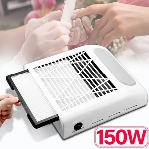 150W Nail Vacuum Cleaner Extractor Fan for Manicure pedicure Dust Absorber with Removable Filter Nail Dust Collection for Salon Nail ToolsNail Art Equipment Nail