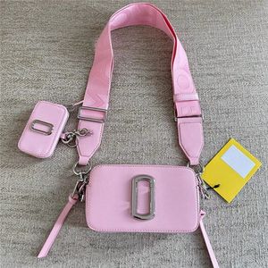 Tasarımcı Çanta Erkek Alışveriş El çantası Marc Ünlü Kamera Küçük Crossbody Canse Mini Kadın Omuz Çantaları Kutu Toz Çantası ile Metal Toka