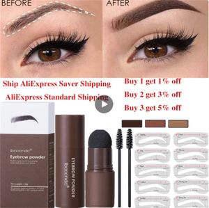 Eyebrow Powder Eyebrow Stamp Paper Print Hairline Shade Powder Long-Lasting Waterproof Sweat Resistant Eyebrow Powder Set