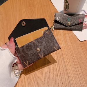 Key Wallets Designers Mini Wallet Fashion Womens Mens Keychain Ring Credit Card Holder Coin Purse Luxury Purse