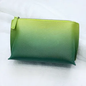 La marka kozmetik çantaları yeşil gradyan makyaj çantaları üst güzel bayan kozmetik çantası fermuar çanta güzel meterial retro calssic çantalar için orijinal kalite 19cm 24cm