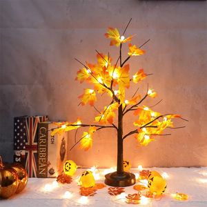 Decorazioni natalizie Albero di acero artificiale Palla di ciliegio Albero da tavolo a led Decorazioni natalizie Pianta finta Decorazione di Halloween Albero di Natale Halloween dicembre 231027