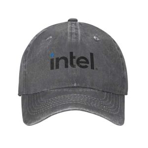 S Intel Baskı Grafik Günlük Denim Kapak Örme Şapka Beyzbol 231030